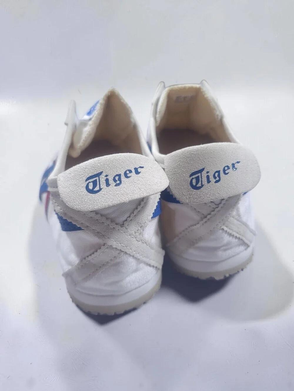 Onitsuka Tiger Mexico 66 Slip On Mens 10.5 White Blue Red Tricolor Sneakers